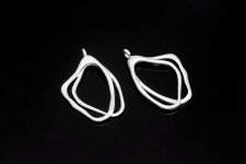 H1413-2ea/20ea-matt Rhodium Plated-11*15mm Outline Charms, Jewelry Making, Wholesale Jewelry Finding, Jewelry Supplies, Wholesale... 
