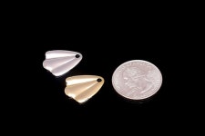 H1365-4ea/40ea-gold Plated-17*20mm Seashell Charms, Jewelry Making, Wholesale Jewelry Finding, Jewelry Supplies, Wholesale... 