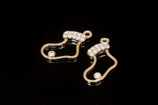 H1320-2ea/20ea-gold Plated-10*17mm Cubic Christmas Socks Charm, Tiny Cubic Socks, Christmas Charms, Wholesale Charm - Etsy