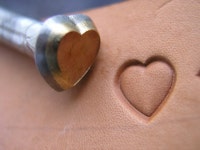 014-07 Heart Leather Stamp 5 X 5 7x7 10 X 10 or 14 X 14 Mm - Etsy