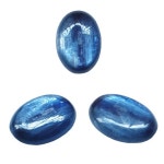 G0181  1pc 18mm Blue Kyanite gemstone oval flatback cab | Etsy