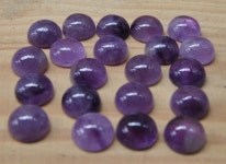 G0526 10pcs 10mm African Amethyst Gemstone Round Flatback Cab Cabochon - Etsy