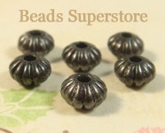 30pcs 8 Mm X 5 Mm Gunmetal-plated Alloy Corrugated Bead - Etsy 30pcs 8 Mm X 5 Mm Gunmetal-plated Alloy Corrugated Bead  - Etsy