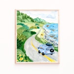 Road Trip Art Print, Van Poster, Adventure Dog, Travel Prints, Sabina Fenn - Etsy