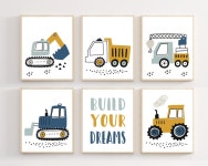 Construction Nursery Decor Truck Prints Construction Truck - Etsy Construction Nursery Decor  Truck Prints  Construction Truck - Etsy