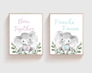 Twins Wall Art Prints Boy Girl Twins Twins Nursery Art - Etsy Twins Wall Art Prints  Boy Girl Twins  Twins Nursery Art  - Etsy