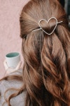 Heart Hair Clip Love Hair Barrette Heart Hair Accessory Heart Hair Jewelry Bridal Hair Pin Bridesmaid Gift Valentines Day Gift... 