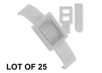 25 White Plastic Luggage Tag Loop Buckle Strap for Lenticular Tags Lot of 25 LTL02-W-25 - Etsy