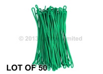 Luggage Tag PVC Plastic Loops Green 6 Worms Flexible Lot of 50 LTL01-GREEN-50 - Etsy