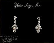 Eisenberg Ice Clear Rhinestone Earrings J1349 | Etsy