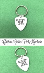 Custom Hand Stamped Guitar Pick Keychain Fathers Day Gift Dad - Etsy