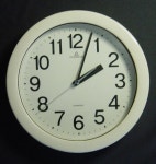 Vintage white wall clock Dugena Quartz | Etsy
