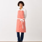 Cross Back Apron Coral Pink Chefs, Kitchen, Baking, Restaurant Women or Men Hand-loomed Pockets Adjustable Comfortable - Etsy