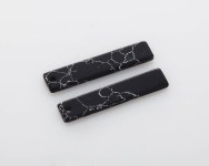 2PCS - Black Marble Rectangular Disc, 6x30mm Marble Rectangular Disc With 1 Drilled Hole [G0237-BM] - Etsy