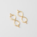 2PCS Infinity Connector, Gold Infinities Necklace Making, Minimalist Jewelry Connector, Real 14K Gold Plated C0367-PG - Etsy
