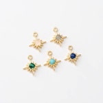 2PCS Star Gemstone Dangle Charm, Mini Star Stone Pendant, Jewelry Making, Real 14K Gold Plated G0418-PG - Etsy