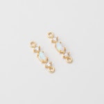1PC Tiny Opal Candy Connector, Mini Round White Opal Charm for Bracelet Necklace Making, Real 14K Gold Plated G0400 02-PG - Etsy