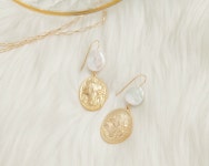 2PCS Fresh Water Pearl Hook Earring, Gold Pearl Hook Supplies,ear Wires , Real 14K Gold Plated H0105-PG - Etsy