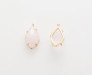 1PC Teardrop Rose Quartz 7 X 10mm Pendant, Charm Pendant Jewelry , 14K Gold-plated G0256-PGRQ - Etsy