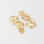 2PCS Cascading Flower Connector, Long Tassel Brass Dangle Charms, Jewelry Making, Real 14K Gold Plated C0175-PG - Etsy