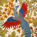 Peacock Ceramic Decal Walter Crane Ceramic Decals Peacock - Etsy