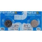 2 X Renata 371 1.55v Watch Cell Batteries SR920SW Mercury Free - Etsy