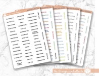 US Holiday Jen Plans Script Planner Stickers FJP S-011-B / - Etsy