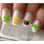 Saint Patricks Day Nail Art Clover Shamrock Beer Hat - Etsy