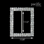 2-row Rhinestone Slider 1 5/8x1 7/8 230010 - Etsy