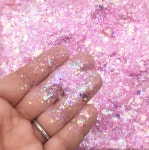 Pink Pixie Dust Iridescent Shift Assorted Shape Glitter Pick - Etsy