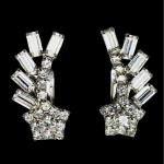 Vintage Rhinestone Star Ear Climbing Earrings A1133 - Etsy
