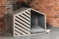 Dog House SEMI RAY, Pet Crate, Kennel, Furniture, Indoor, Barrel, Wooden, Bed, Cat, Puppy, Lounge, Modern, Luxury - Etsy