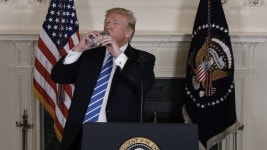 Donald Trumps Water Break | Know Your Meme