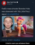 FedEx Mass Shooter Was Obsessed With My Little Pony | Know Your Meme FedEx Mass Shooter Was Obsessed With My Little Pony