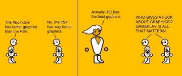 PC vs Console graphic debate | The Glorious PC Gaming Master Race | Know Your Meme PC vs Console graphic debate | The Glorious PC... 