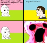 PC just means being nice!!!!! | /r/PoliticalCo... | Know Your Meme Noooooo, thats not what it is! PC just means being nice!!!!... 