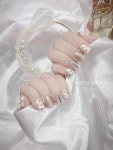 Pin page Pin by 아 현 on Collage Item Pins in 2025 | Nail colors, Acrylic nails, Blush nails
