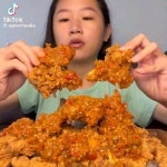 뱀파이어 치킨 리얼사운드 먹방ASMR MUKBANG SPICY FRIED CHICKEN & SWEET CHICKEN スパイシーなチキン Gà ไก่ Ayam eating... 