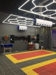 조명으로 포인트를 준 모던한 분위기의 50평 자동차정비소 인테리어 (강남구 역삼동)