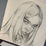 Pin page Julia Garanicheva  ✎ on Instagram: “comeback” Inspired by @ciuftagram ㅤ ㅤ #portrait #sketch #painting... 