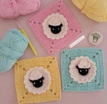 체크 배색 코바늘가방뜨기