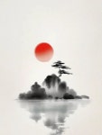 수묵화 습작 3