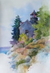 Basic Landscape Watercolor - House and Tree (sketch & color mixing, material introduce) NAMIL ART 기초 풍경수채화 - 집과 나무 (스케치... 