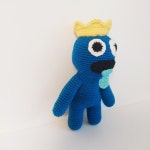 No.22 로블록스 레인보우 프렌즈 블루 인형 코바늘 무료 도안(Roblox Rainbow Friends blue doll crochet needle free pattern)