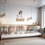 베이지톤 따뜻한 분위기의 13평 아동복매장 인테리어 (고양 덕양구 신원동)