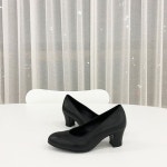 작구요 진아이보리 양가죽 라인 심플 원라인 블로퍼 3cm