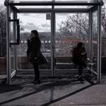 서울여대 정문 앞 버스 정류장 / A bus stop near the main gate of Seoul Womens U