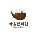 한의원 나뭇잎 로고템플릿 로고메이커 로고폴리