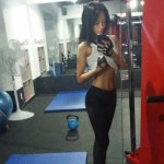 [그레이 탑브라 + 블랙 숏팬츠] 섹시한 뒷태와 완벽한 콜라병 몸매 뒷태여신! #짐패션 Gym Fashion