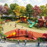 playgrounds에 있는 Elizabeth Rosenberg님의 핀 | 놀이터, 배경, 미끄럼틀